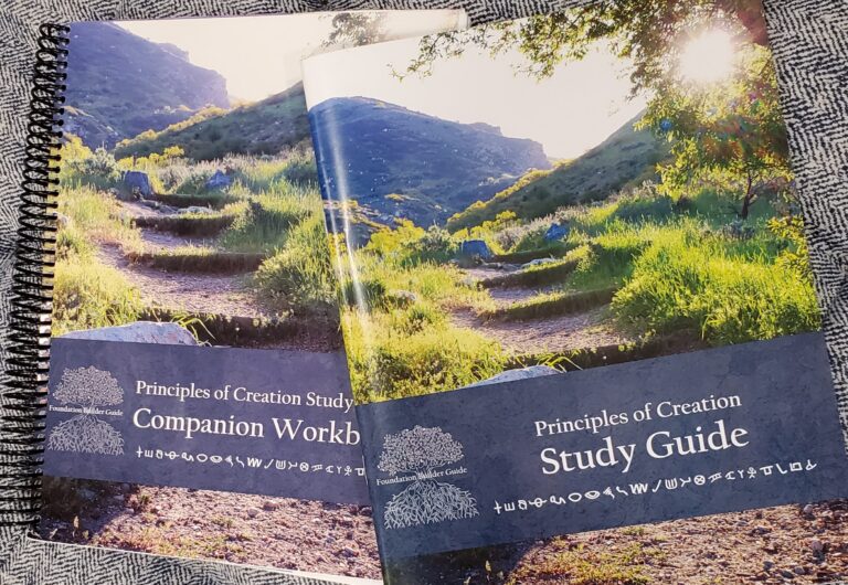 photo of the Principles of Creation study guide and companion workbook