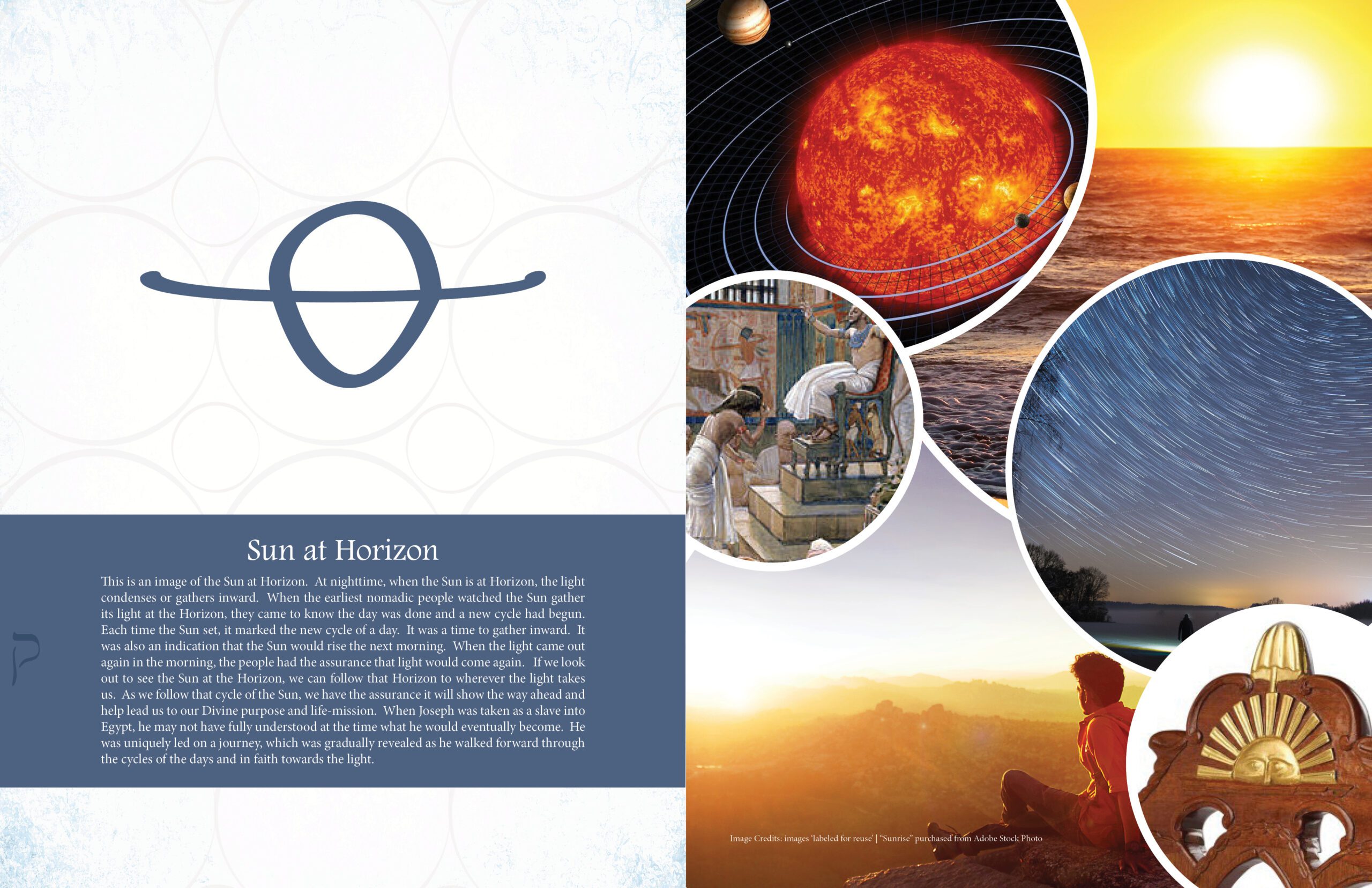 The Pilgrims Course Tutorial, sun at horizon